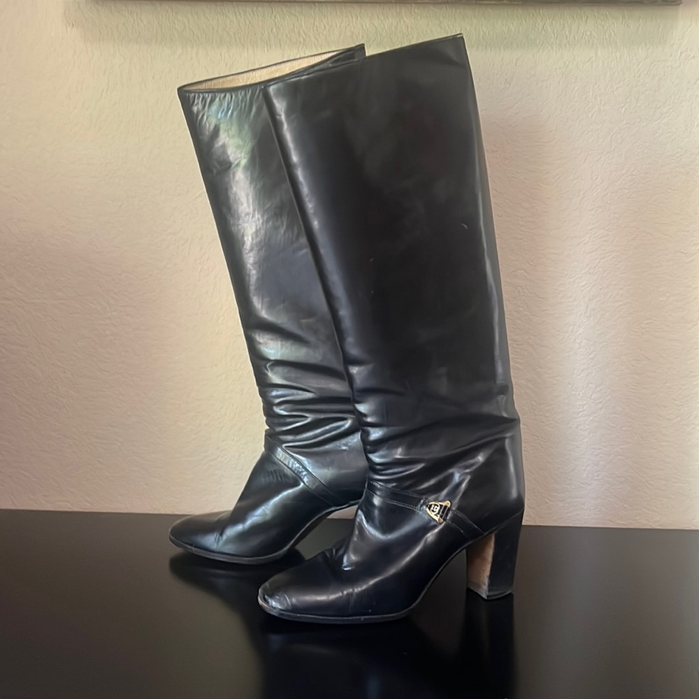 Vintage Gucci Block Heel Boots